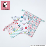 【当商品送料無料】NEKONOBA グッズ 通販 ネコノバ 巾着 セット 巾着袋 きんちゃく コップ袋 小物入れ 給食袋 ポーチ バッグ 3枚セット