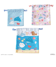 【当商品送料無料】つぶらな瞳 グッズ 通販 つぶらな瞳の仲間達 巾着 セット 巾着袋 コップ袋 小物入れ 給食袋 ポーチ バッグ 3枚セット