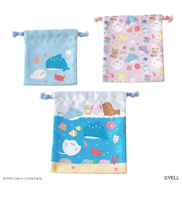 【当商品送料無料】つぶらな瞳 グッズ 通販 つぶらな瞳の仲間達 巾着 セット 巾着袋 コップ袋 小物入れ 給食袋 ポーチ バッグ 3枚セット