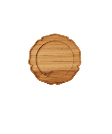 【当商品送料無料】木製 トレー おしゃれ 通販 プレート 輪花S 12cm 豆皿 小皿 木皿 コースター リムプレート 皿 ミニプレート 木の器