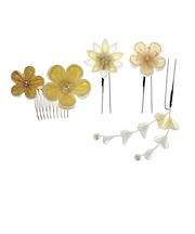 【当商品送料無料】和装 髪飾り 通販 ヘアアクセサリー ヘアアクセ つまみ細工 へッドアクセサリー 着物 髪飾りセット uピン コーム ピン
