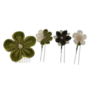【当商品送料無料】和装 髪飾り 通販 ヘアアクセサリー ヘアアクセ へッドアクセサリー つまみ細工 着物 髪飾りセット uピン コーム ピン
