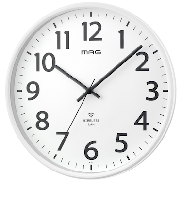 【当商品送料無料】wifi 時計 壁掛け 通販 MAG マグ W-811 アナログ時計 掛時計 壁掛け時計 掛け時計 無線LANアナログ掛時計