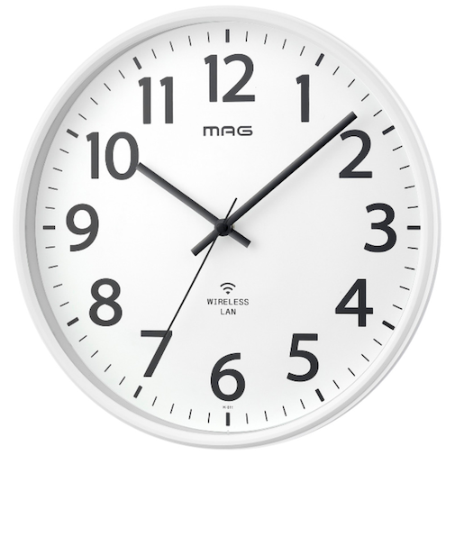 【当商品送料無料】wifi 時計 壁掛け 通販 MAG マグ W-811 アナログ時計 掛時計 壁掛け時計 掛け時計 無線LANアナログ掛時計