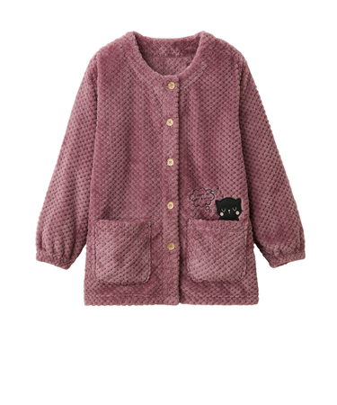 【当商品送料無料】割烹着 ふわふわ レディース 通販 おしゃれ かわいい 前開き かっぽう着 エプロン ルームウェア 保育士 長袖 ロング丈