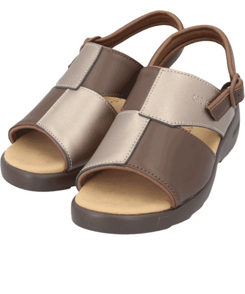 【当商品送料無料】クロワッサン サンダル CR4599 通販 日本製 レディース ストラップサンダル ローヒール ヒール 4cm 本革 やわらかい