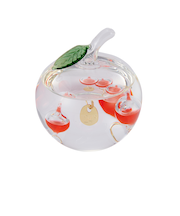 【当商品送料無料】ガラスフロート温度計 りんご 通販 温度計 ガリレオ温度計 333-218 ガリレオサーモメーター 置物 置き物 インテリア温度計