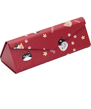 【当商品送料無料】メガネケース 猫 通販 にゃん屋 猫3兄弟 眼鏡ケース 猫三兄弟 めがねケース 折りたたみ コンパクト 持ち運び セミ