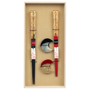 【当商品送料無料】イシダ 夫婦箸 通販 日本製 ペア 箸 ギフト 箸置き セット 桐箱入り お箸 漆塗り めおと箸 お祝い めおとばし 結婚祝い