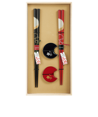 【当商品送料無料】イシダ 夫婦箸 通販 日本製 ペア 箸 ギフト 箸置き セット 桐箱入り お箸 漆塗り めおと箸 お祝い めおとばし 結婚祝い