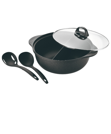 【当商品送料無料】仕切り鍋 ih対応 通販 二色鍋 二食鍋 両手鍋 26cm 二食 鍋 仕切り お鍋 IH ガス火 仕切り鍋26cm