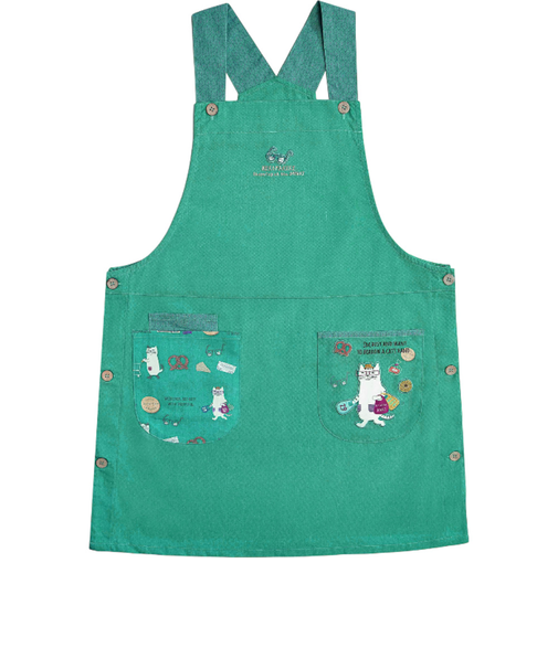 【当商品送料無料】エプロン 猫 通販 クスグルジャパン ねこ柄エプロン 保育士 レディース かわいい おしゃれ 料理 掃除 女性 男性 シンプル