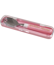 【当商品送料無料】先割れスプーン ケース付き 通販 日本製 プチフルール ランチスプーン 先割れスプーン&ケース スプーン セット かわいい