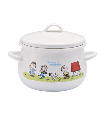 【当商品送料無料】両手鍋 16cm 通販 ホーロー鍋 日本製 豊琺瑯 SNJ-2404 ホーロー両手鍋 スヌーピー グッズ PEANUTS