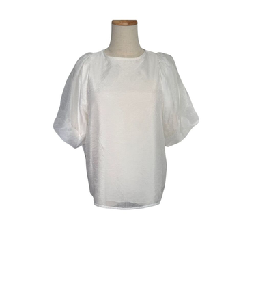 【当商品送料無料】ブラウス オーガンジー レディース 通販 シャツ レディースシャツ レディースブラウス おしゃれ ボリュームスリーブ ボリューム