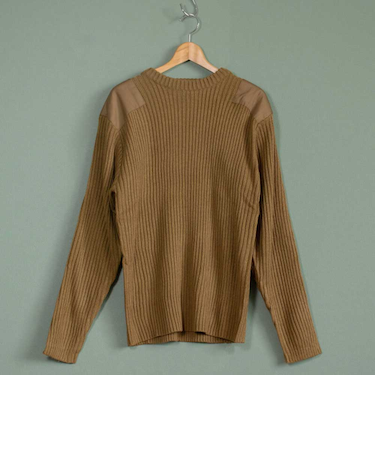 【当商品送料無料】セーター メンズ 通販 コマンドセーター ミリタリーセーター 畦編みニットセーター 新品 JW038YN アクリル あぜ編みニット