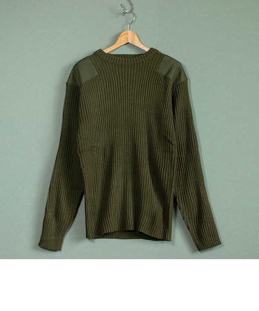 【当商品送料無料】セーター メンズ 通販 コマンドセーター ミリタリーセーター 畦編みニットセーター 新品 JW038YN アクリル あぜ編みニット