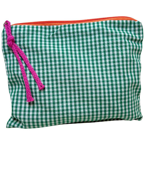 【当商品送料無料】チェック柄 ポーチ 通販 化粧ポーチ 小物入れ コスメポーチ メイクポーチ コスメ収納 メイク道具収納 文房具入れ ペンポーチ