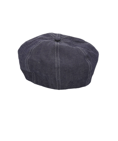 【当商品送料無料】ベレー帽 メンズ 通販 日本製 帽子 ベレー 立体ベレー ボリュームパネルベレー帽 デニム 岡山デニム 岡山産 ミスターカバー