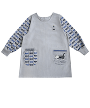 【当商品送料無料】割烹着 保育士 通販 かっぽう着 リブ 割烹着おしゃれ スモック チュニック エプロン クスグルジャパン ホームウェア ミセス