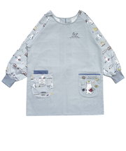 【当商品送料無料】割烹着 保育士 通販 かっぽう着 リブ 割烹着おしゃれ スモック チュニック エプロン クスグルジャパン ホームウェア ミセス