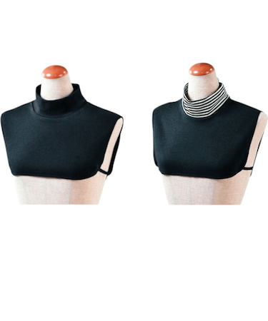 【当商品送料無料】つけ襟 タートルネック 2枚組 重ね着風 レディース 通販 付け襟 付け衿 タートル つけえり ネックカバー 首元 あったか