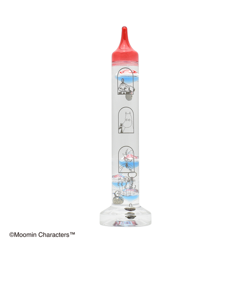 【当商品送料無料】ガラスフロート温度計 ムーミン 通販 温度計 ガリレオ温度計 ガリレオサーモメーター 置物 置き物 インテリア温度計 moomin