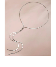 【当商品送料無料】ネックレス レディース シンプル 通販 ペンダント スネークメタル Y字 ループネックレス ジュエリー アクセサリー かわいい