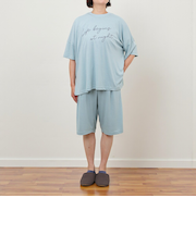 【当商品送料無料】ルームウェア レディース 半袖 通販 トップス ボトムス 上下セット 涼しい 5分袖 女性 大人 シンプル 着やすい 動きやすい