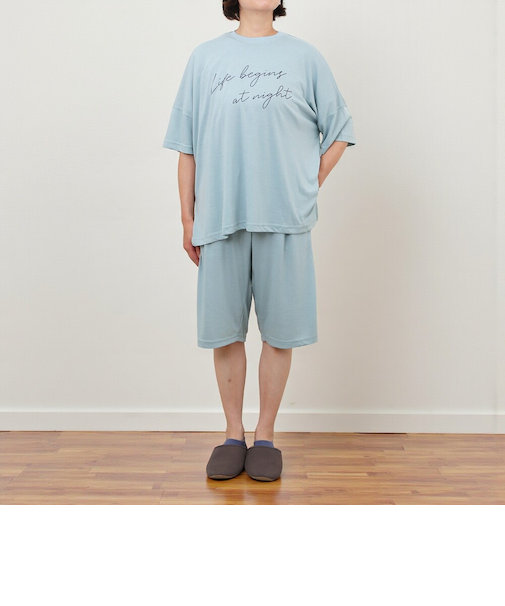 【当商品送料無料】ルームウェア レディース 半袖 通販 トップス ボトムス 上下セット 涼しい 5分袖 女性 大人 シンプル 着やすい 動きやすい