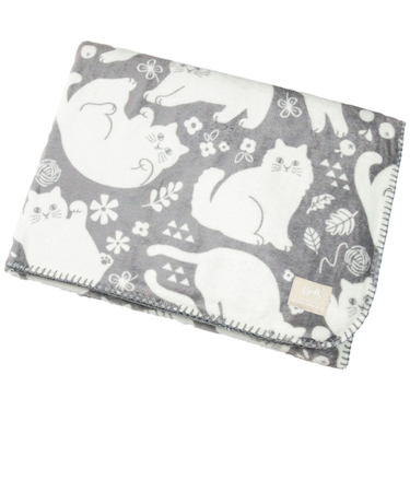 【当商品送料無料】にゃふにゃふ ブランケット 通販 毛布 ひざ掛け ひざかけ 膝掛け 膝掛 ハーフケット 猫 ネコ アンミーナ 防寒 あったか