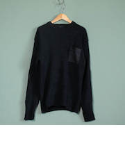 【当商品送料無料】セーター メンズ 通販 コマンドセーター ミリタリーセーター 畦編みニットセーター 新品 JW045YN アクリル ポケット付