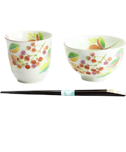 【当商品送料無料】美濃焼 茶碗 湯呑 箸 セット 通販 花ものがたり 和藍 日本製 和食器セット 食器 飯椀 湯呑み お箸 はし 天宝箸 ご飯茶碗