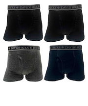 【当商品送料無料】ボクサーパンツ メンズ セット 4枚 通販 ちょい漏れパンツ David Hicks ボクサーブリーフ 尿漏れパンツ 男性用