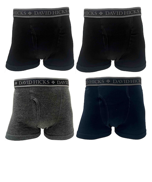 【当商品送料無料】ボクサーパンツ メンズ セット 4枚 通販 ちょい漏れパンツ David Hicks ボクサーブリーフ 尿漏れパンツ 男性用