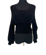 【当商品送料無料】ニット レディース 長袖 通販 ショート丈 レディースニットセーター 長袖ニット レイヤード風ニット トップス プルオーバー