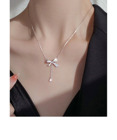 【当商品送料無料】ネックレス レディース シンプル 通販 ペンダント リボンネックレス リボン レディースジュエリー レディースアクセサリー
