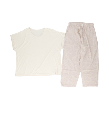 【当商品送料無料】ルームウェア レディース 半袖 通販 袖ロールアップ 上下セット トップス ボトムス 涼しい シンプル 女性 大人 おしゃれ