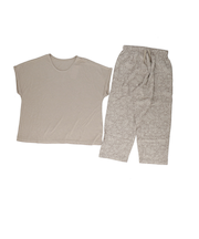 【当商品送料無料】ルームウェア レディース 半袖 通販 袖ロールアップ 上下セット トップス ボトムス 涼しい シンプル 女性 大人 おしゃれ