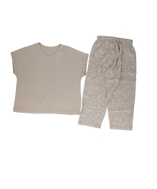 【当商品送料無料】ルームウェア レディース 半袖 通販 袖ロールアップ 上下セット トップス ボトムス 涼しい シンプル 女性 大人 おしゃれ