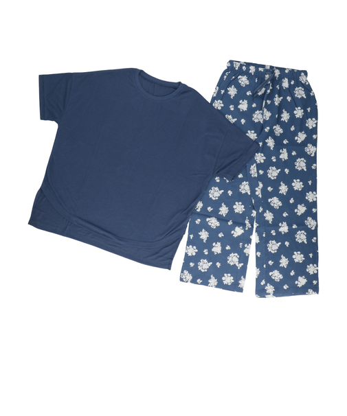 【当商品送料無料】ルームウェア レディース 半袖 通販 袖ロールアップ 上下セット トップス ボトムス 涼しい シンプル 女性 大人 おしゃれ