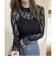 【当商品送料無料】シースルー ブラウス 通販 シースルーブラウス 長袖ブラウス レースブラウスレディース レディース 女性 トップス