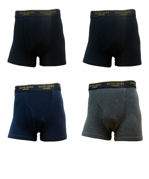 【当商品送料無料】ボクサーパンツ メンズ セット 4枚 通販 ちょい漏れパンツ David Hicks ボクサーブリーフ 尿漏れパンツ 男性用