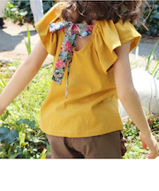 【当商品送料無料】Rora キッズ Tシャツ 半袖 女の子 通販 ローラ カットソー 半袖Tシャツ 夏服 半袖トップス トップス バックリボン