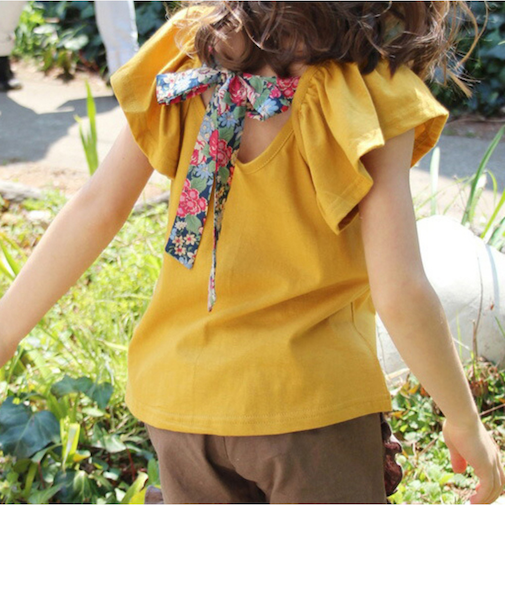 【当商品送料無料】Rora キッズ Tシャツ 半袖 女の子 通販 ローラ カットソー 半袖Tシャツ 夏服 半袖トップス トップス バックリボン