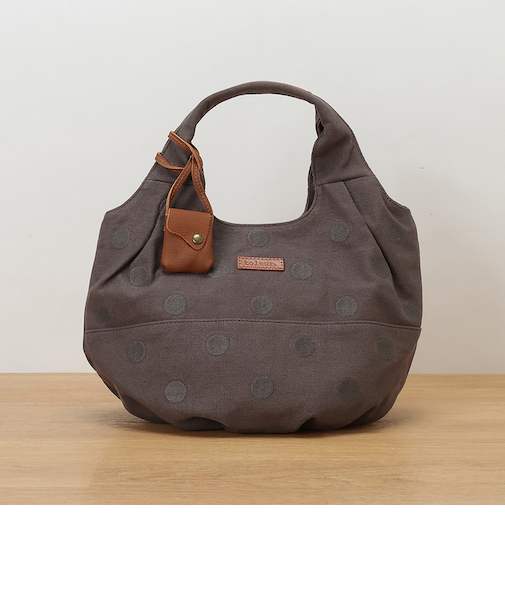 【当商品送料無料】トートバッグ ドット toleur 通販 レディース ハンドバッグ コットンキャンバス 手提げ 丸底 バッグ トート 大容量