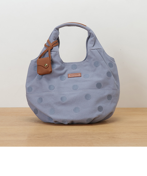 【当商品送料無料】トートバッグ ドット toleur 通販 レディース ハンドバッグ コットンキャンバス 手提げ 丸底 バッグ トート 大容量