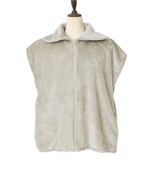 【当商品送料無料】ルームウェア ベスト 通販 WARMY ジレ 着るブランケット 現代百貨 A702 レディース かわいい おしゃれ 部屋着