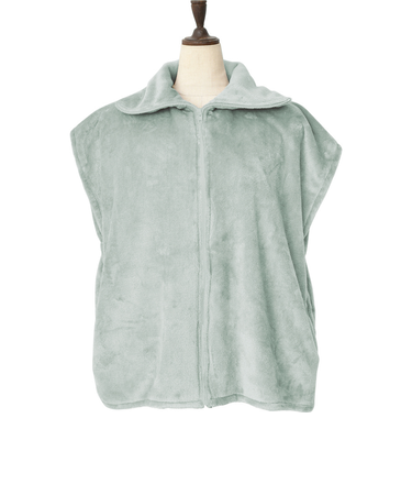 【当商品送料無料】ルームウェア ベスト 通販 WARMY ジレ 着るブランケット 現代百貨 A702 レディース かわいい おしゃれ 部屋着