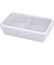 【当商品送料無料】push&push ランチボックス 800ml 通販 弁当箱 お弁当箱 仕切り付き フードコンテナ 保存容器 1段 一段